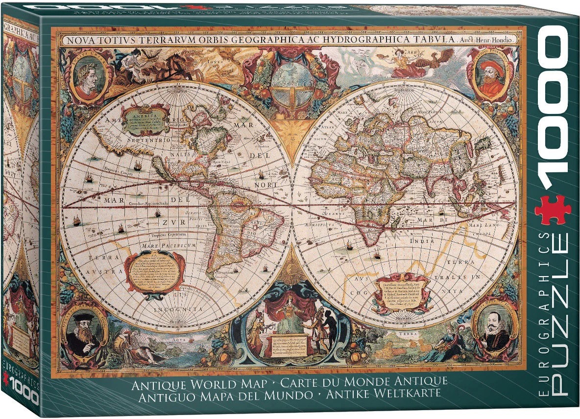 پازل 1000 تکه یوروگرافیکس پازلز Orbis Geographica World Map کد 1997-6000