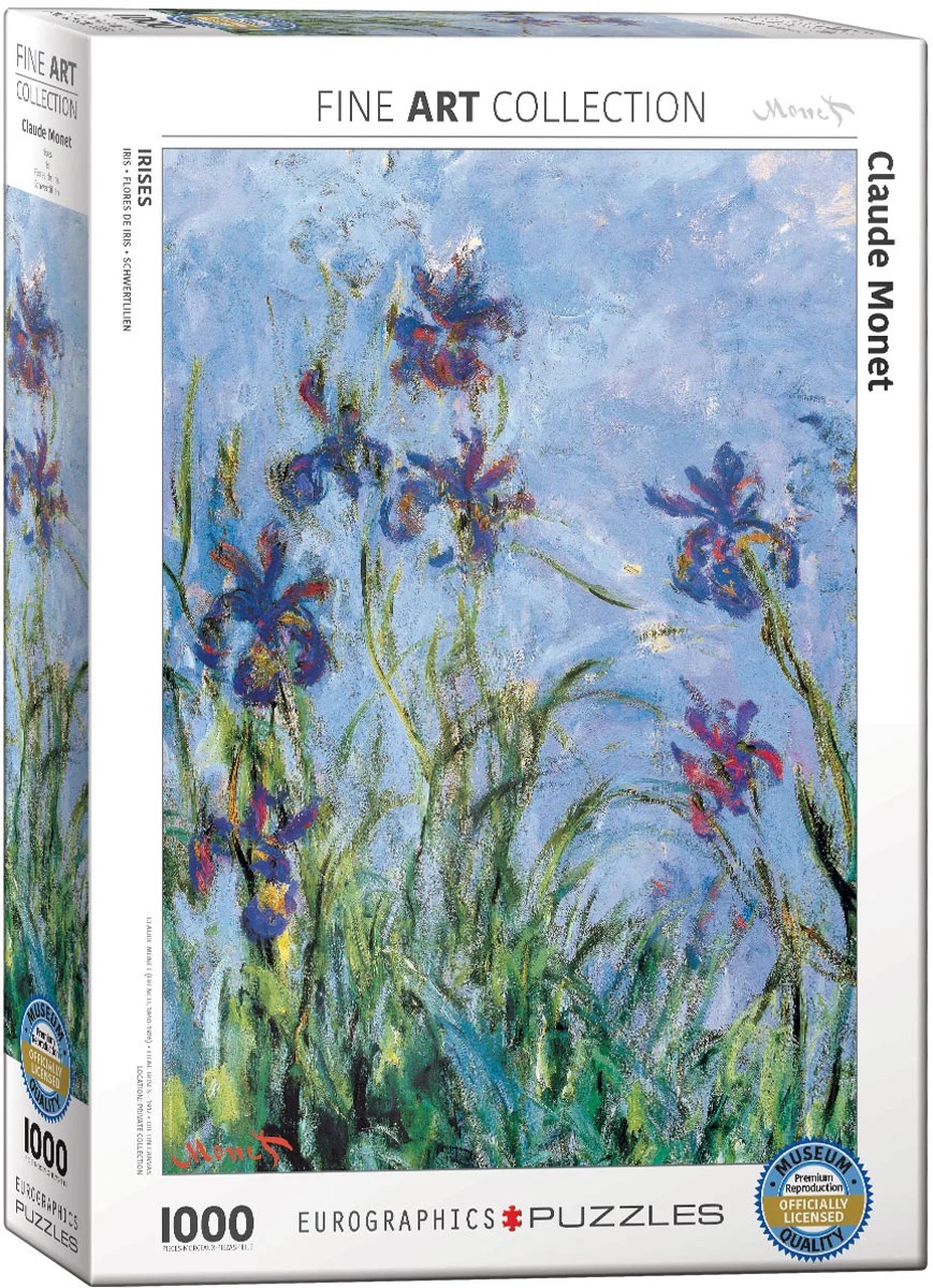 پازل 1000 تکه یوروگرافیکس پازلز Irises کد 2034-6000