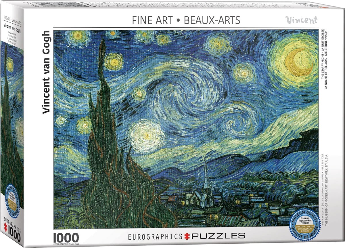 پازل 1000 تکه یوروگرافیکس پازلز Starry night کد 1204-6000