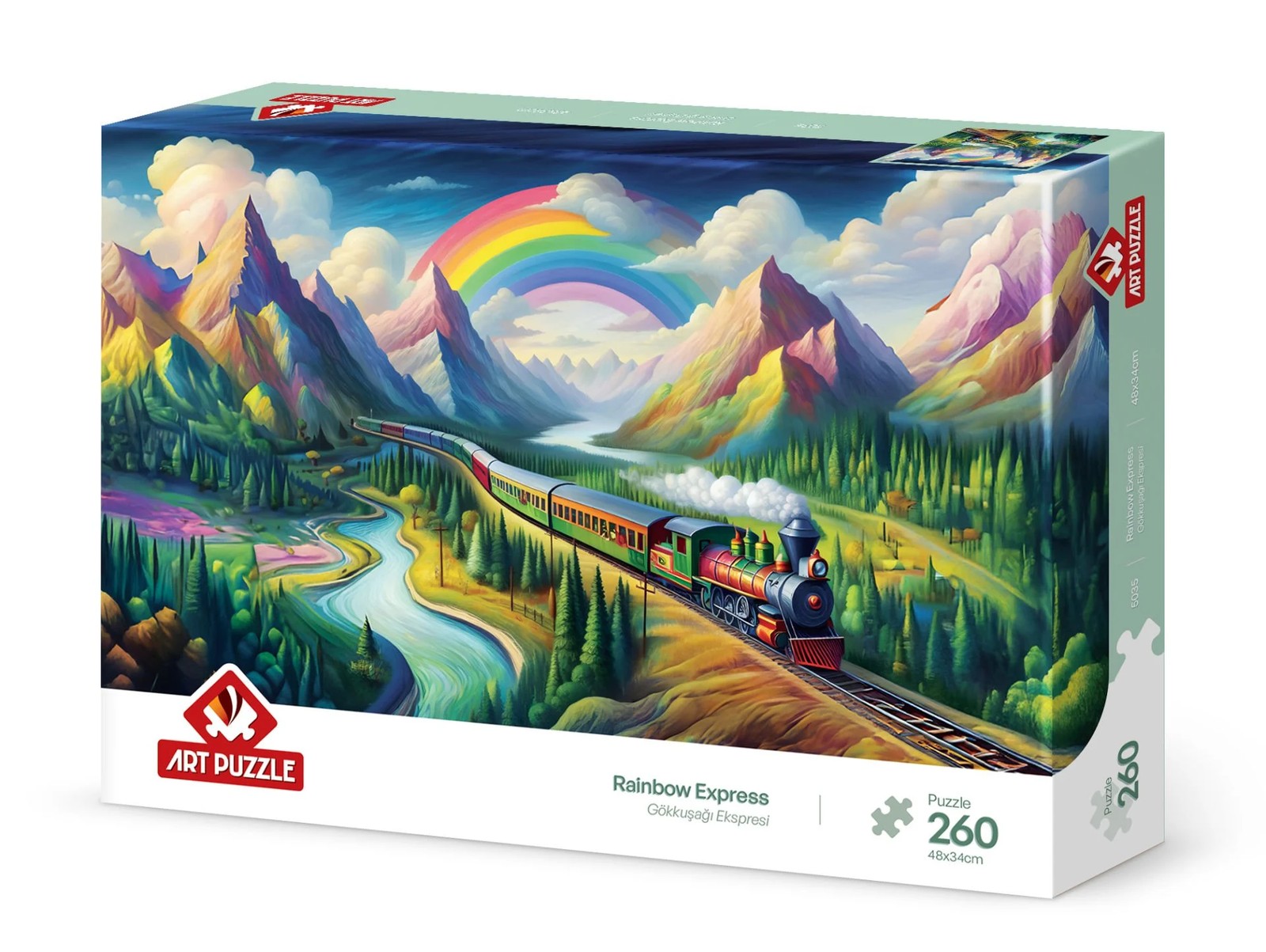 پازل 260 تکه آرت پازل Rainbow Express کد 5035