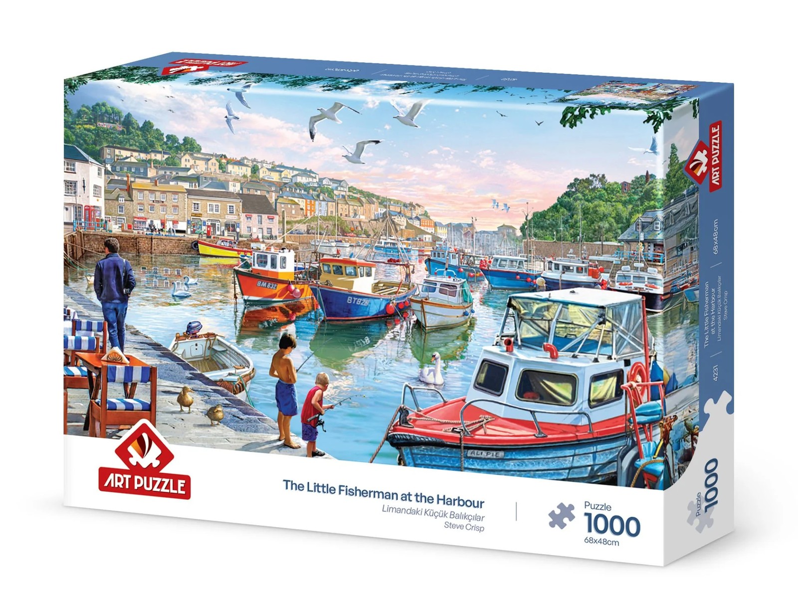 پازل 1000 تکه آرت پازل Little Fishermen in the Harbor کد 4231