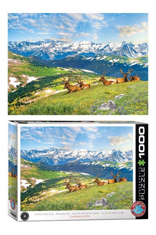 پازل Mountain Elks ۶۰۰۰ ۵۷۰۵ ۱۰۰۰pcs