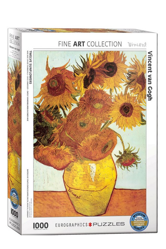 پازل Twelve Sunflowers ۶۰۰۰ ۳۶۸۸ ۱۰۰۰pcs