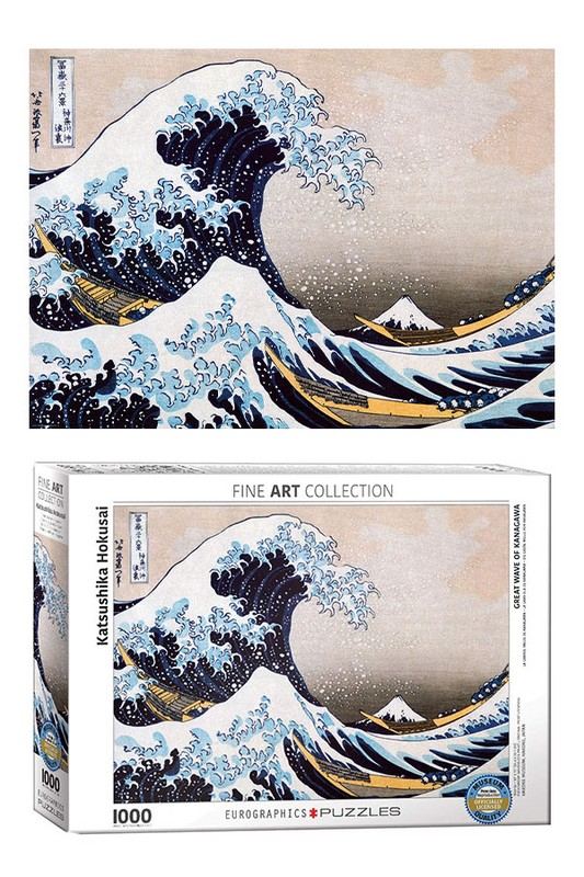 پازل Great Wave of Kanagawa ۶۰۰۰-۱۵۴۵ ۱۰۰۰pcs