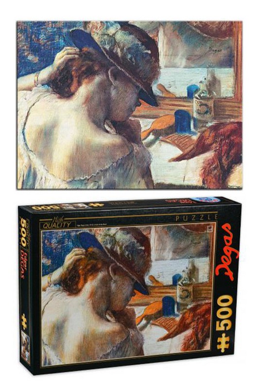 پازل ۵۰۰ تکه ادگار دگا در جلوی آینه AP ۰۱ Edgar Degas: In Front of the Mirror