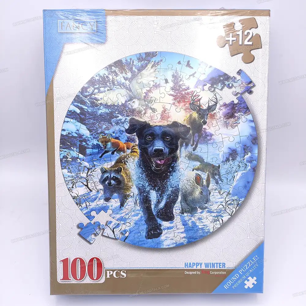 پازل 100 قطعه فنسی طرح FANCY HAPPY WINTER