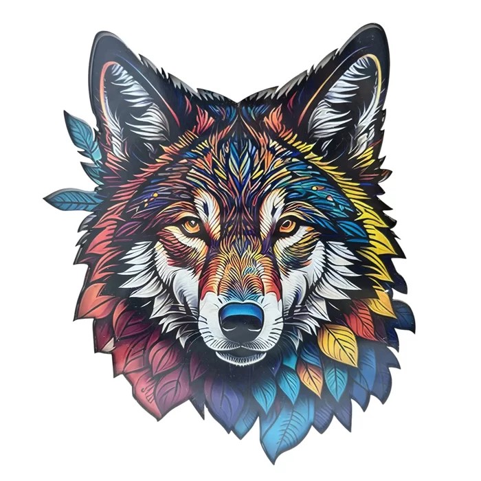 پازل چوبی کینگ طرح گرگ (Wild Wolf)