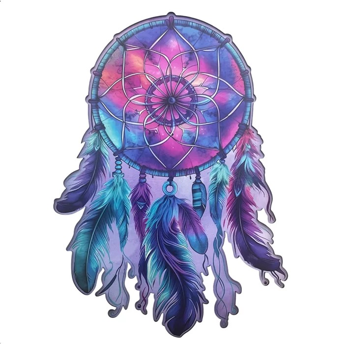 پازل چوبی کینگ طرح آویز رویا (Dream Catcher)