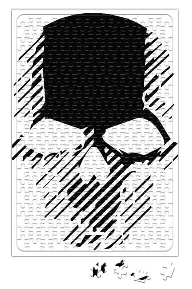 پازل اره منبت کاری مویی 240 تکه PUNISHER SKULL PUZZLE Baskı Dükkanı