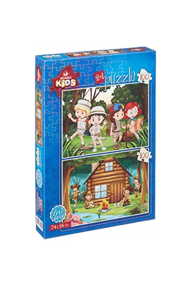 پازل برند: ART KIDS PUZZLE SCOUT CAMP 2X100 PIECES دسته: Art Puzzle