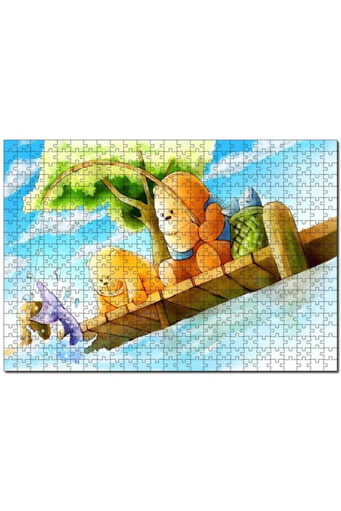 پازل MDF 500 تکه BOO BEAR IS FISHING Cakapuzzle
