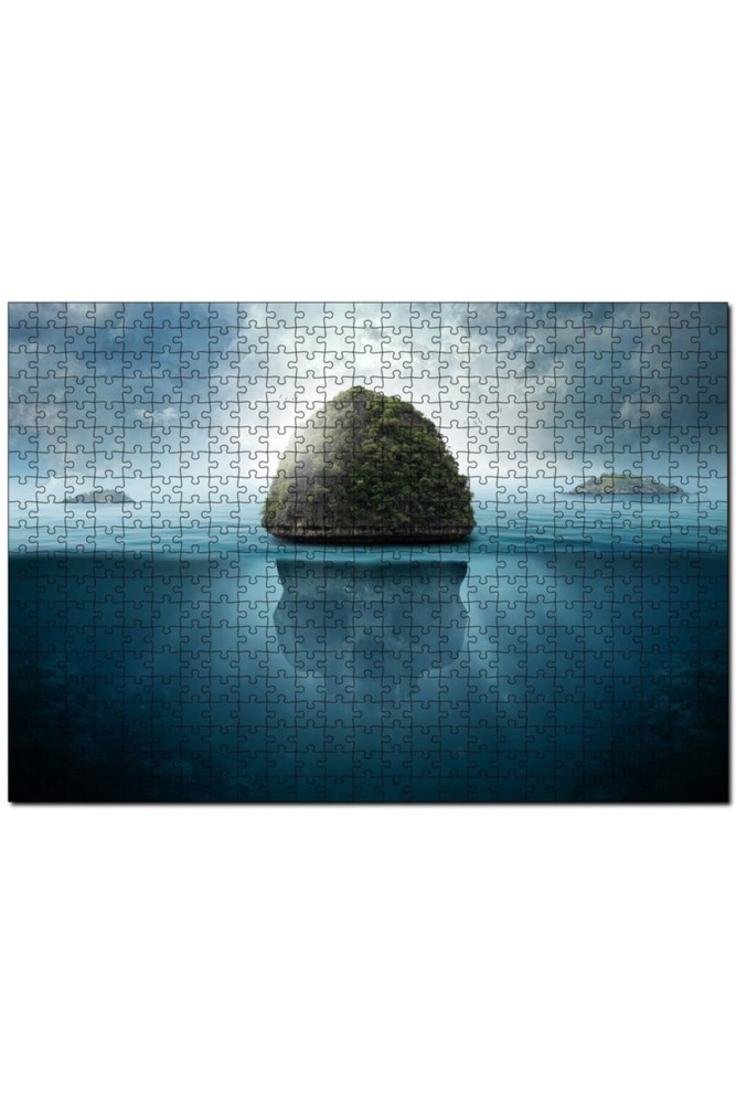 پازل اره منبت کاری مویی MDF 500 تکه TROPICAL SKULL ISLAND چوب Cakapuzzle
