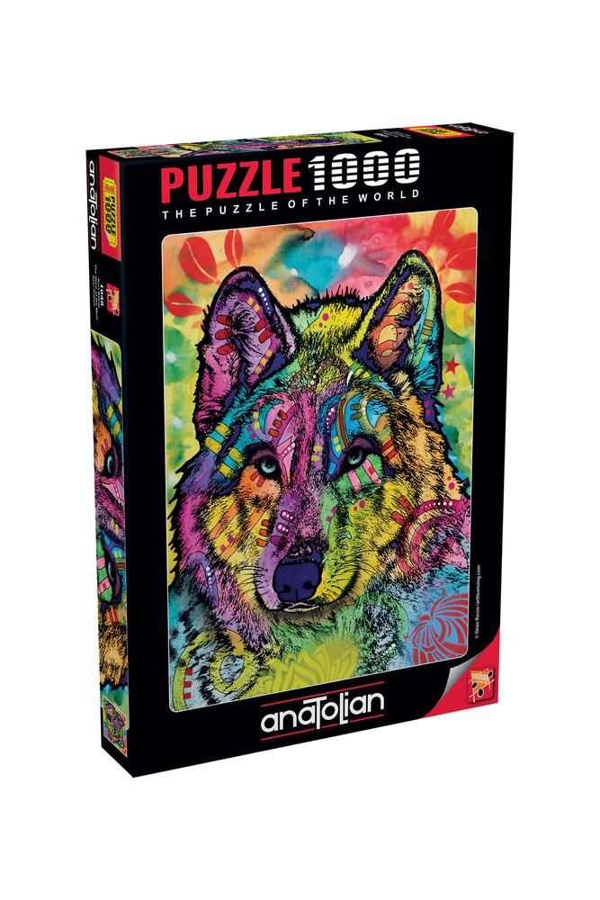 پازل اره منبت کاری مویی تکه WOLF GAZE Anatolian Puzzle