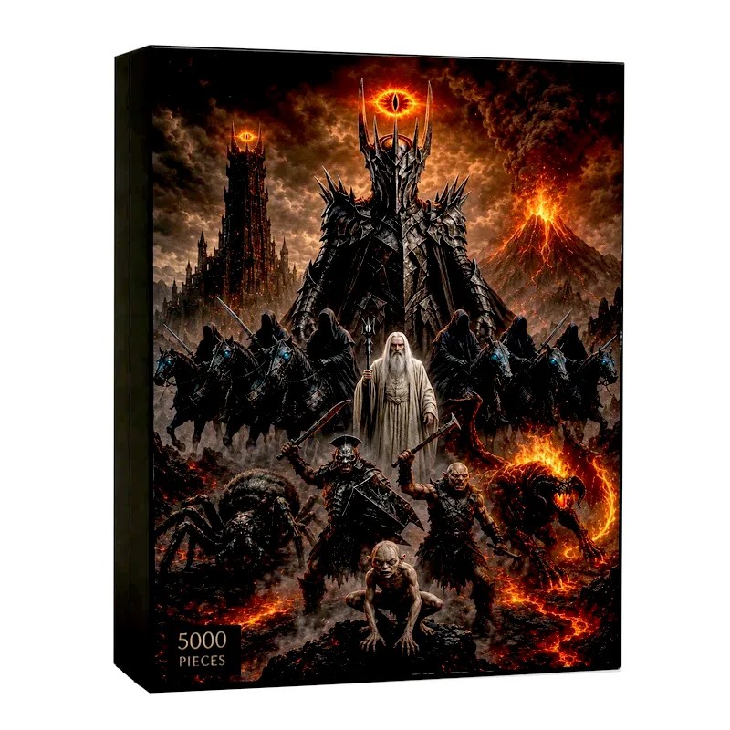 پازل چوبی ۵۰۰۰ قطعه طرح ارباب حلقه‌ها Wooden Lord of the Rings Puzzle