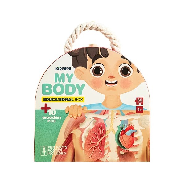 پازل آموزشی 60 تکه My body کیدفنز