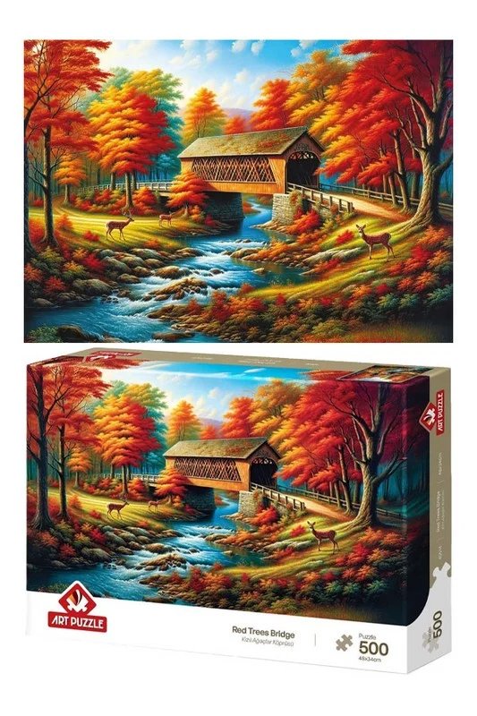 پازل Red Trees Bridge ۴۰۵۱۴ ۵۰۰pcs