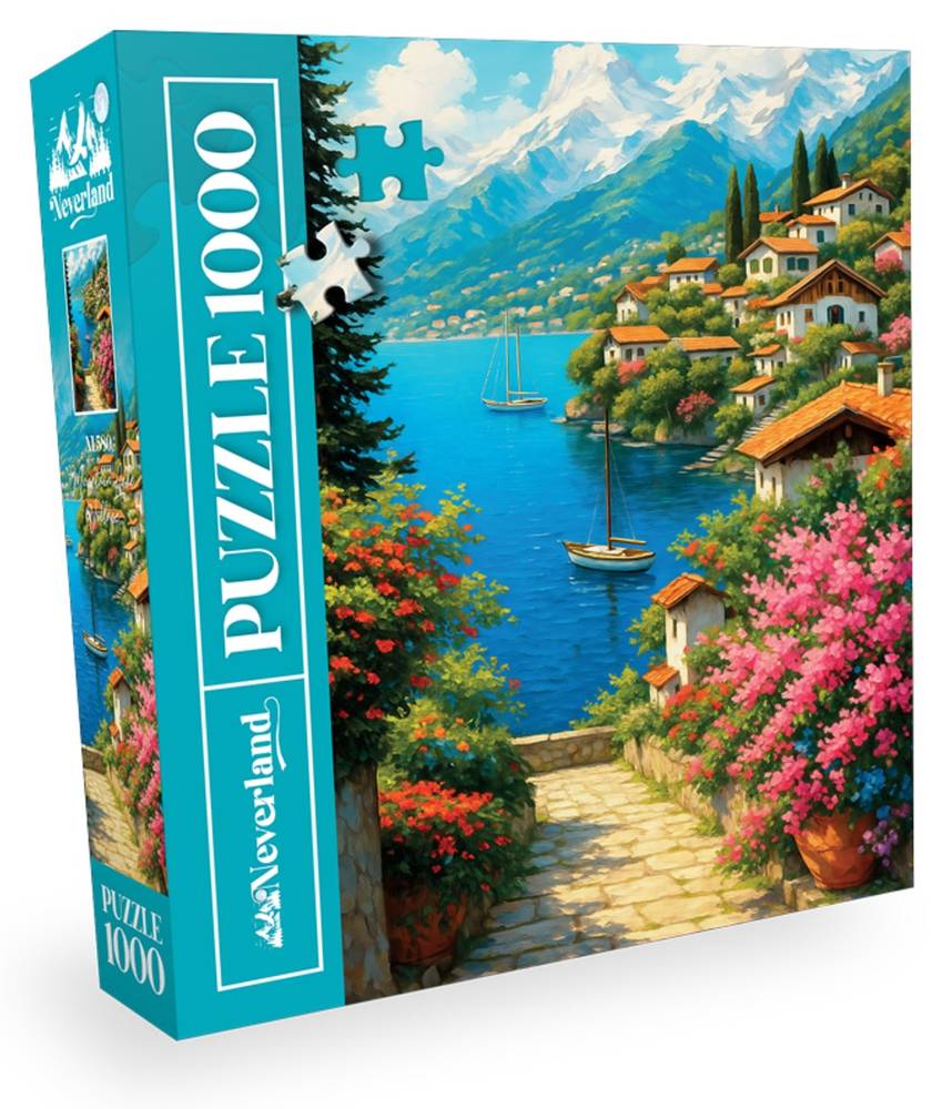 پازل 1000 تکه Neverland مدل Mountain Lake Village