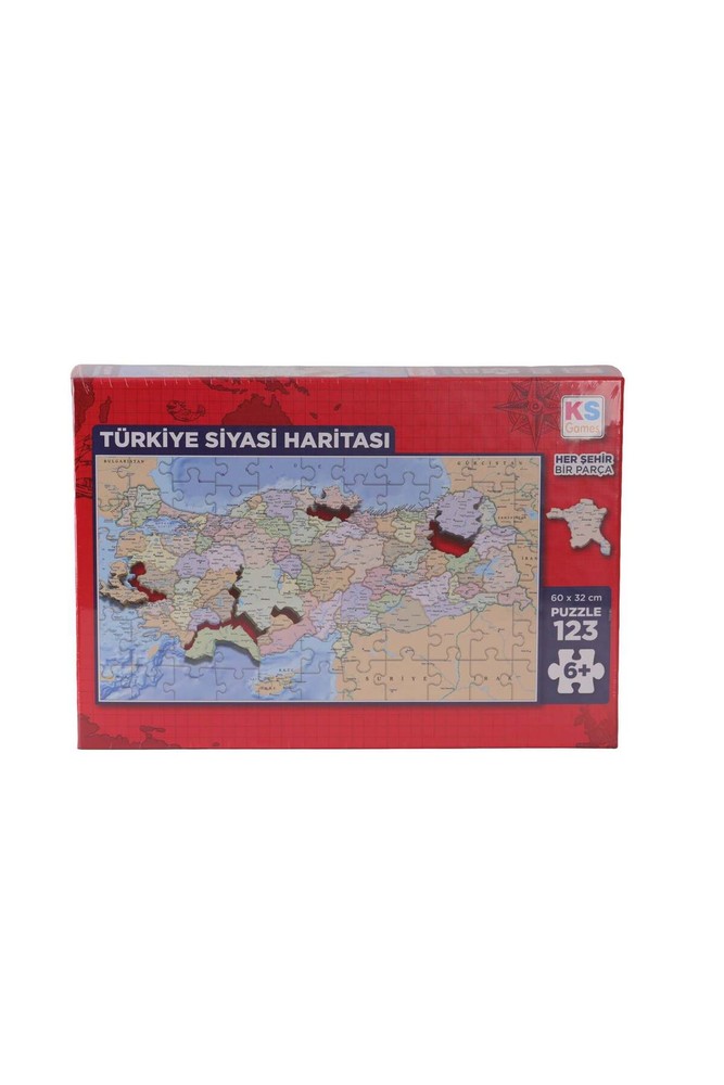 پازل نقشه سیاسی ترکیه کی‌اس پازل KS Puzzle، 31749 Puzzle 123