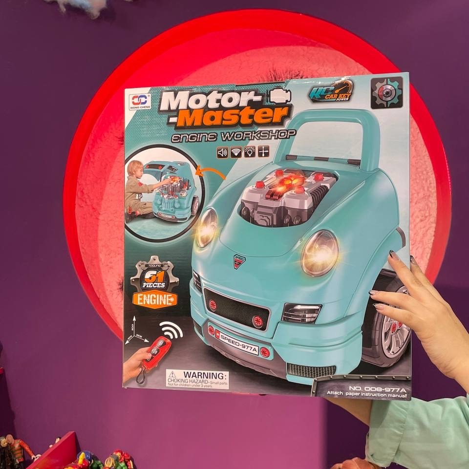 اسباب بازی ماشین ریموت دار موتور مستر Motor Master مدل کاپوت پورشه آبی آیتم008/987