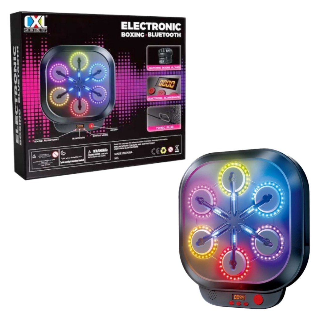 لوکی دیواری دیجیتال شارژی و بلوتوثی موزیکال و چراغدار 106_CXL800