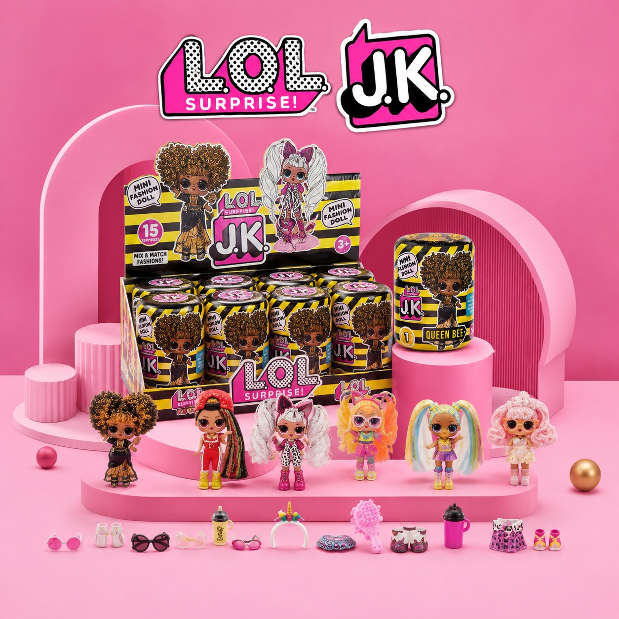 عروسک LOL Surprise سری J.K با 12 سورپرایز
