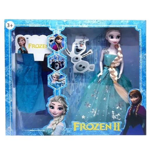 عروسک باربی فروزن Frozen با لباس اضافه کد 5064
