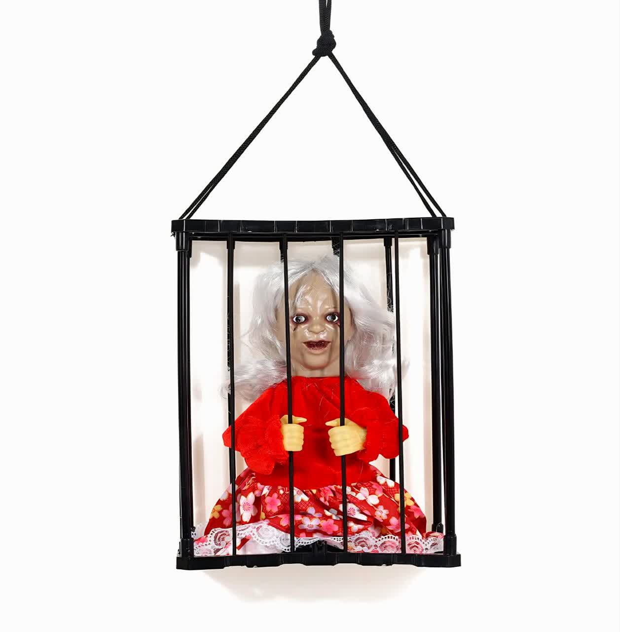 عروسک انابل حسگر در قفس