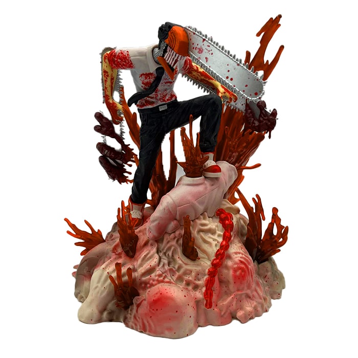 فیگور دنجی Denji از مرد اره ای Chainsaw Man با پایه خون آلود