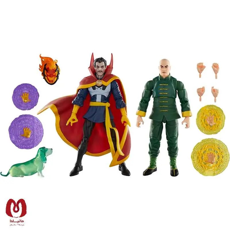 تکشن فیگور دکتر استرنج و وانگ Doctor Strange, Wong and Bats Marvel Legend