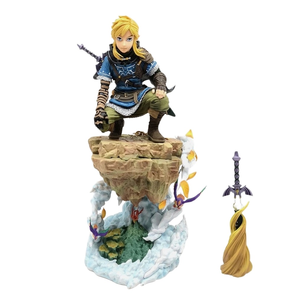 فیگور لینک ( Link ) بازی افسانه زلدا Tears of the Kingdom ارتفاع 38cm سایز بزرگ جعبه دار