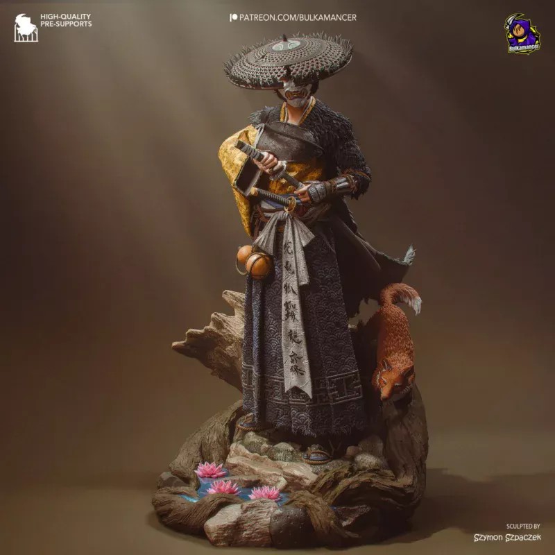 🎖️ فیگور آتسو Ghost of Yotei | ارتفاع 30 سانتی‌متر | جنس PLA+