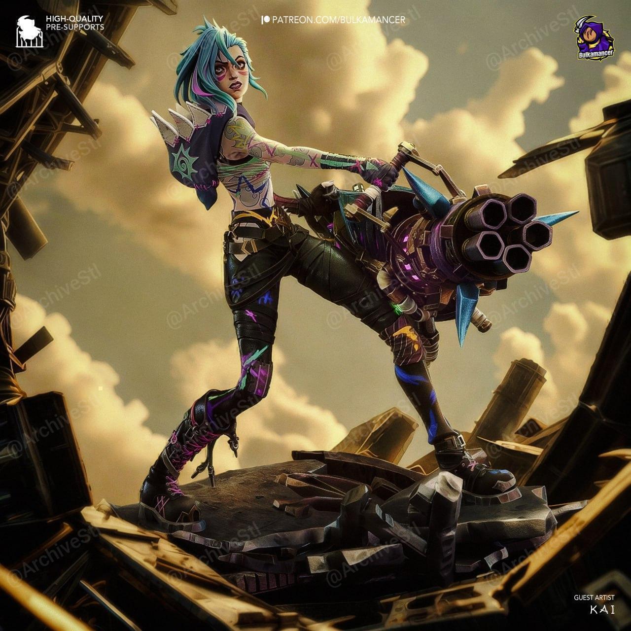 فیگور جینکس (Jinx) ارکین Arcane طرح 3