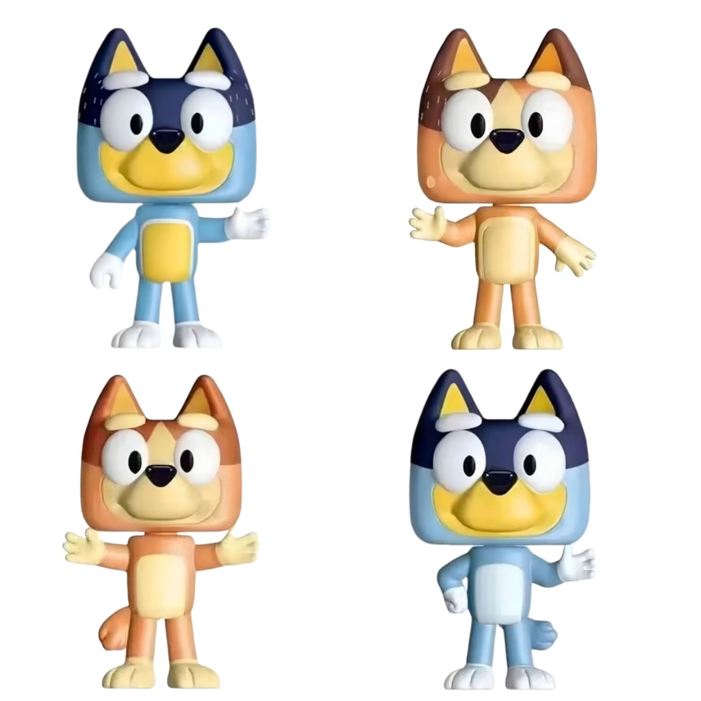 فیگور بلویی Bluey ست 4 عددی ارتفاع: 16cm