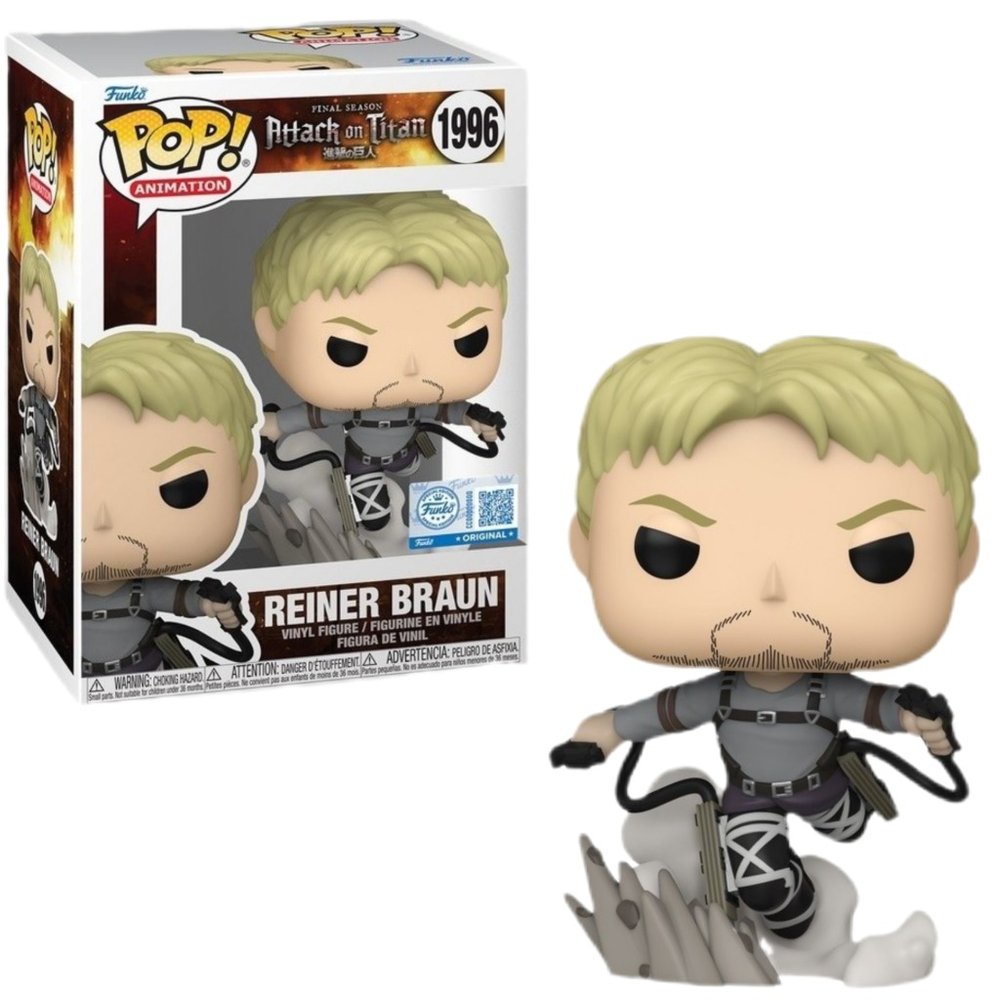 فیگور اورجینال فانکو پاپ شخصیت راینر براون اتک آن تایتان کد 1996| Reiner Braun Attack on Titan Funko pop