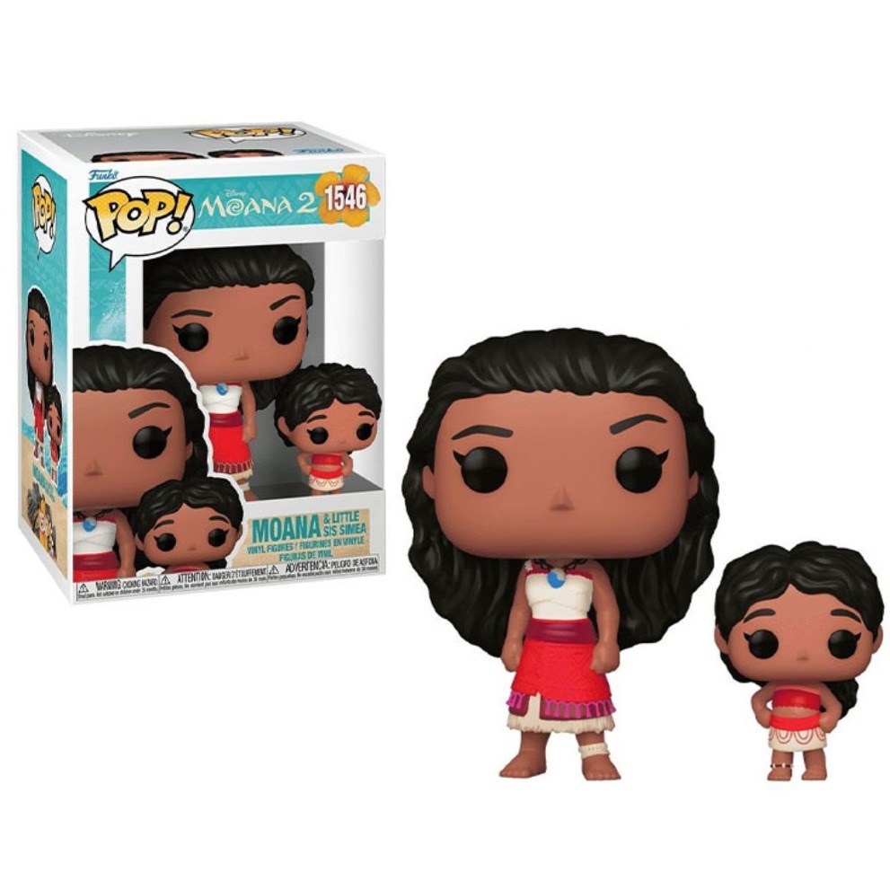 فیگور اورجینال فانکو پاپ موانا و خواهرش سیمیا کد 1546| Moana and little sis simea Funko pop