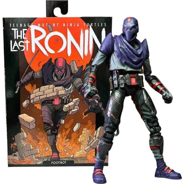 اکشن فیگور فوت بات FOOT BOT سری THE LAST RONIN ارتفاع 18cm برند NECA لاک پشت نینجا