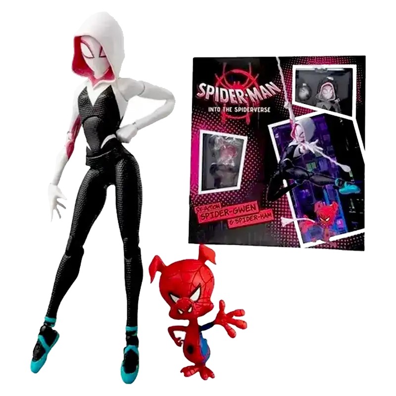 اکشن فیگور اسپایدر گوئن (Spider-Gwen) به همراه فیگور اسپایدر هم و لوازم جانبی مدل PT00214050