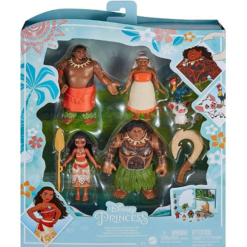 ست فیگور شخصیت‌های دیزنی پرنسس – موانا (Disney Princess Moana Classic Storybook Set)