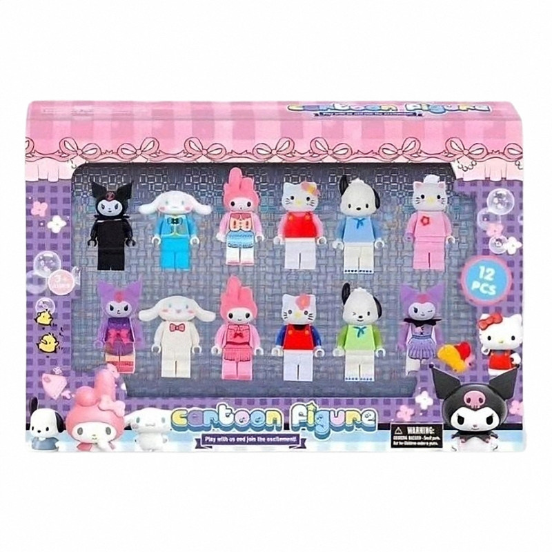 فیگور هلو کیتی و دوستان مجموعه 12 عددی Sanrio