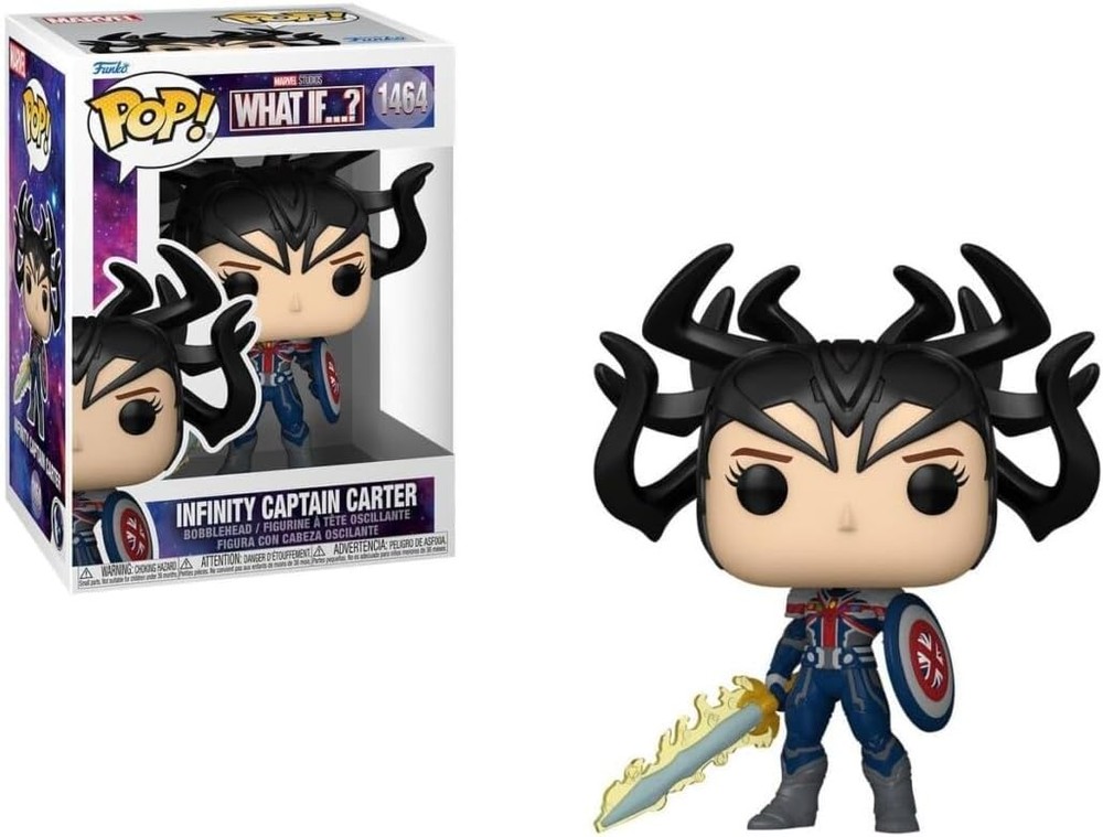 فیگور وینیل Funko مدل POP Vinyl Marvel What If Infinity Captain Carter
