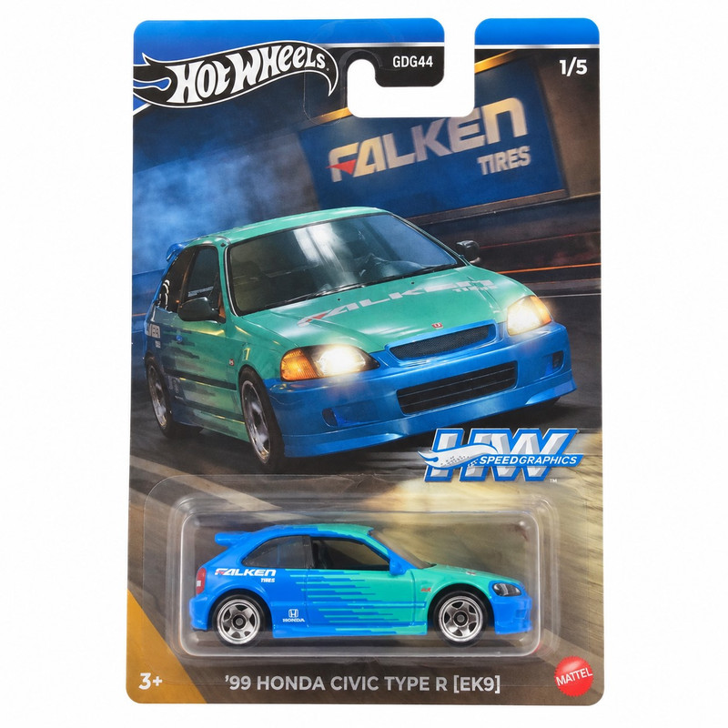 ماکت ماشین هات ویلز مدل HW 99 Honda Civic Type R (EK9)