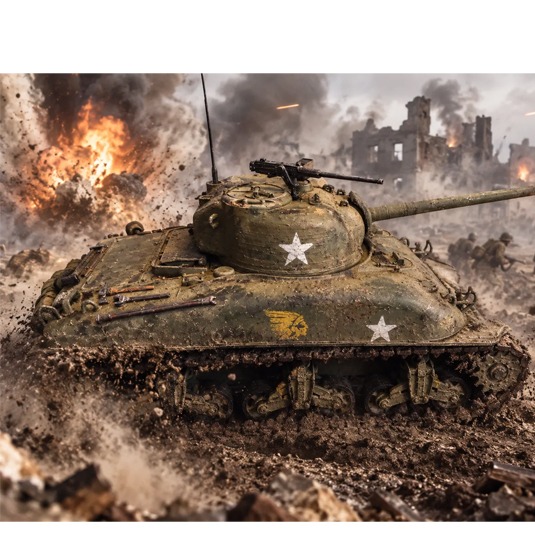 ماکت تانک Sherman M4A1 Medium Tank