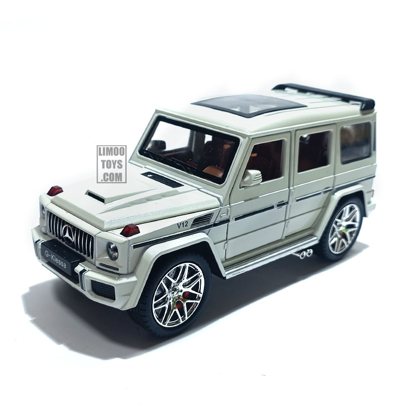 ماکت ماشین فلزی بنز جی کلاس دودزا G-CLASS G63 سفید