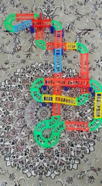ریسینگ ست 125 قطعه ساخت مسیر به همراه ماشین فلزی