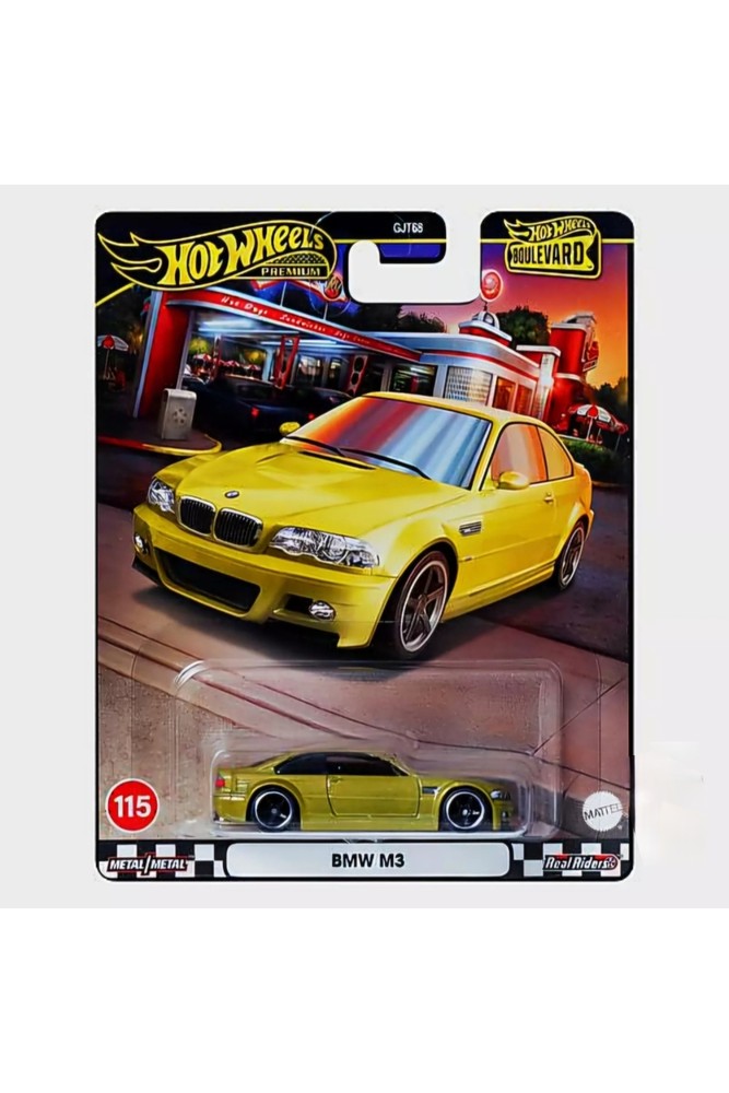 ماشین اسباب بازی بلوار ممتاز 1 64 BMW M3 مدل جمع آوری زرد هات ویلز HOT WHEELS