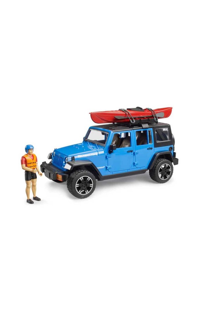 ماشین اسباب بازی JEEP WRANGLER U. RUBICON قایق رانی و راننده BR02529 Bruder
