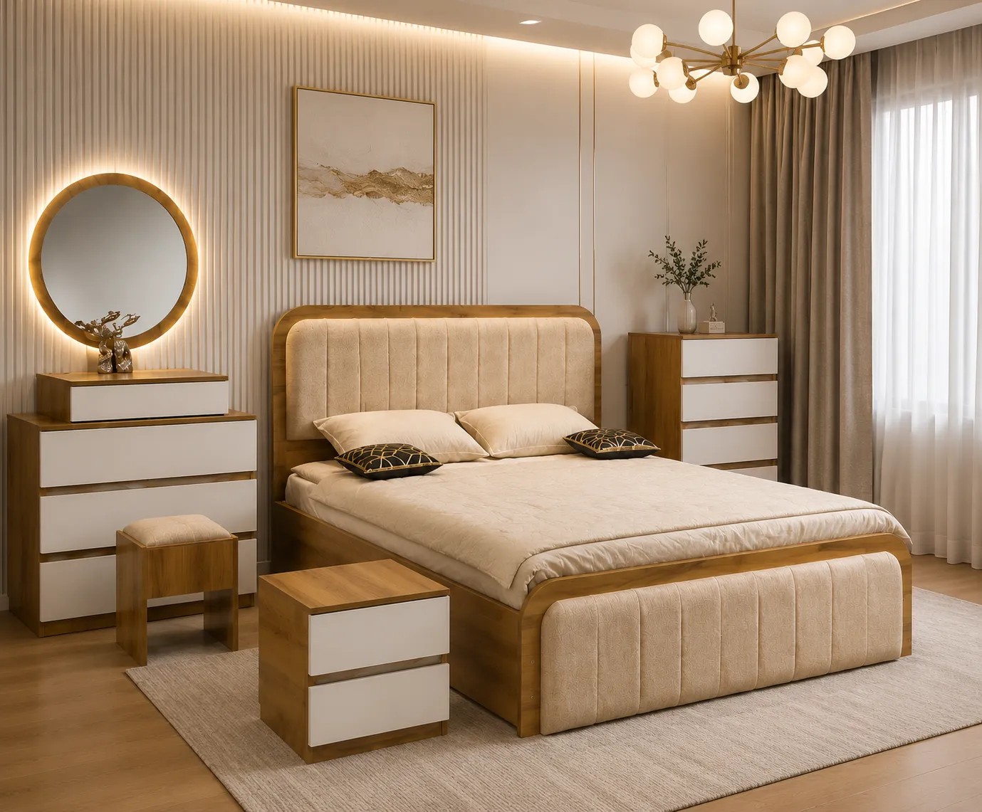 تخت خواب تک نفره مدل کارن
