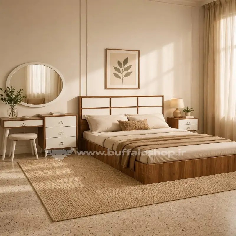 تخت خواب دونفره نگین