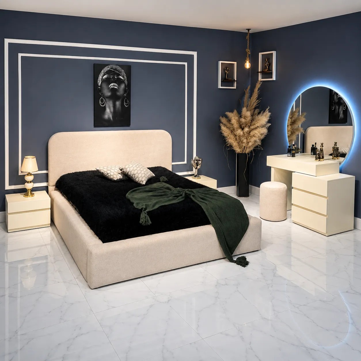 تخت خواب دو نفره مدل تدی ساده