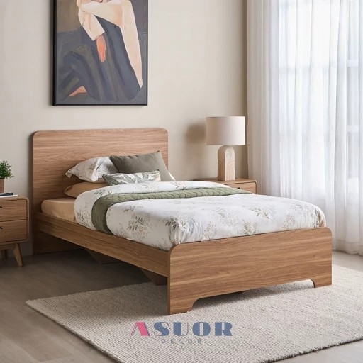 تخت 120 در 200 mdf با کفه تخت دکوبازار مدل 733658